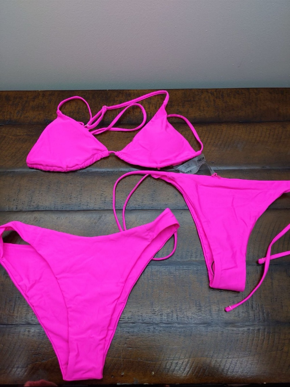 Women’s Neon Pink Bikini Set